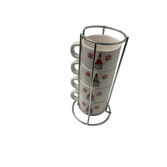 Christmas Gnome Espresso Cups - Picture 2 of 4